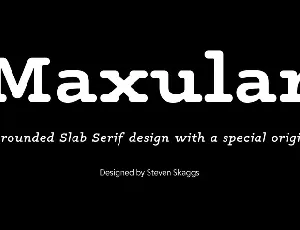 Maxular font