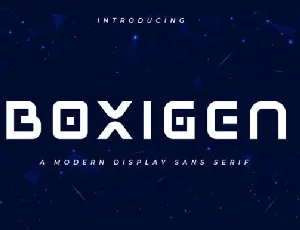 Boxigen font