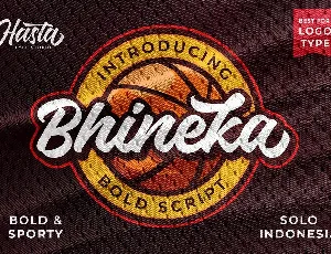 Bhineka Script font