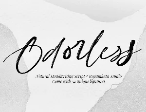 Odorless DEMO font