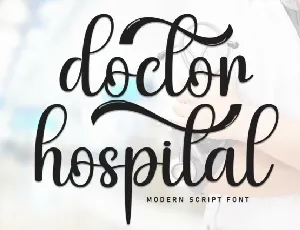 Doctor Hospital Calligraphy font