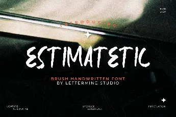 Estimatetic Demo font