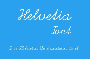 Helvetia Script font