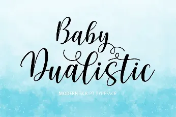 Baby Dualistic font