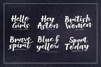 Pust Thing Script font