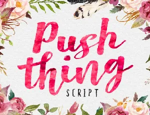 Pust Thing Script font