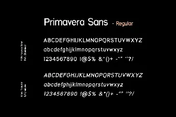 Primavera Sans font