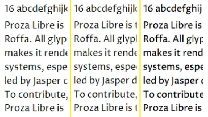 Proza Libre font