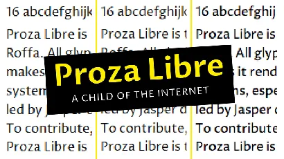 Proza Libre font