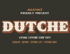 JF Dutche font