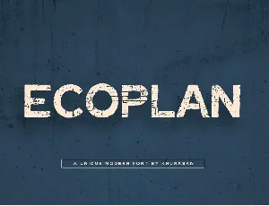 Ecoplan font