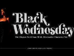 Black Wednesday font