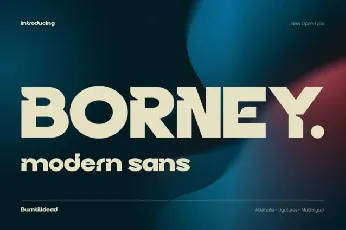 Borney font