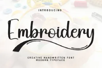 Embroidery Script font