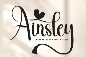 Ainsley Calligraphy font