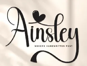 Ainsley Calligraphy font