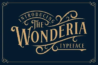 Wonderia Display font