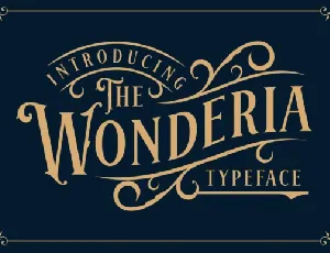 Wonderia Display font