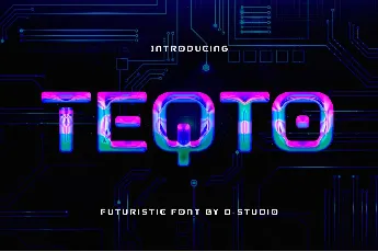 Teqto Demo font