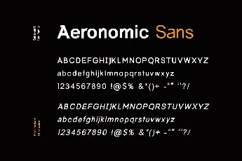 Aeronomic Sans font