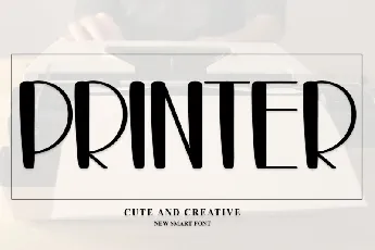 Printer Typeface font