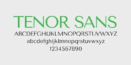 Tenor Sans font