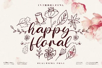 Happy Floral font