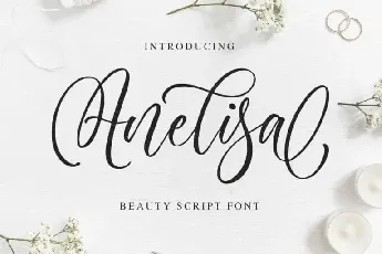 Anelisa Calligraphy font