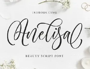 Anelisa Calligraphy font