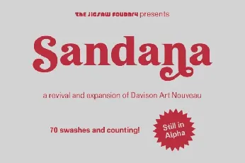 Sandana font