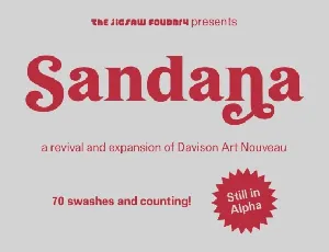 Sandana font