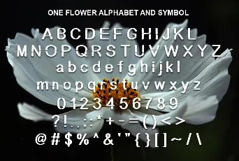 One Flower font