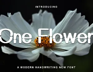 One Flower font