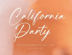 California Party font