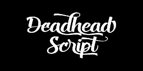 Deadhead Script font