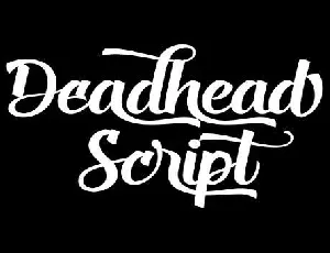 Deadhead Script font