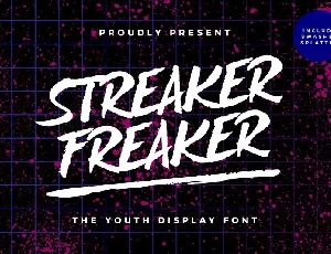 Streaker Freaker font