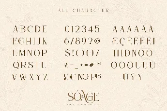 Soage font