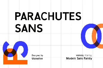 PARACHUTESSANS font