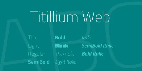 Titillium Web font