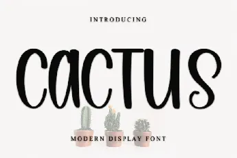 Cactus font