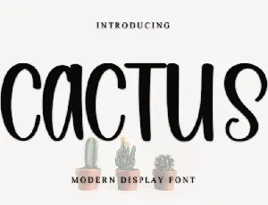 Cactus font