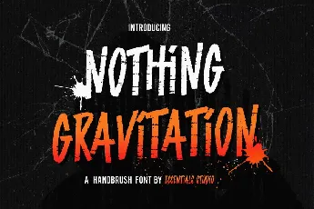 Nothing Gravitation font