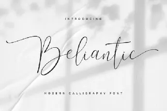 Beliantic Script font