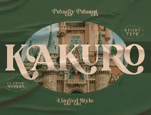 KAKURO Classy Serif font