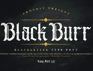 Blackburr font