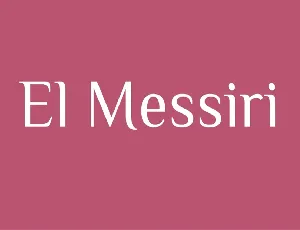 El Messiri font