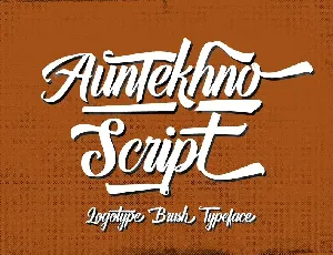 Auntekhno Script font