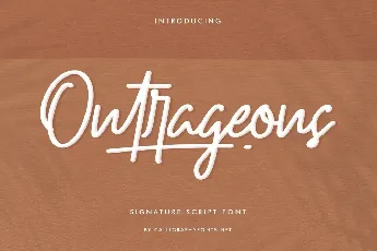 Outrageous font