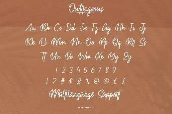 Outrageous font